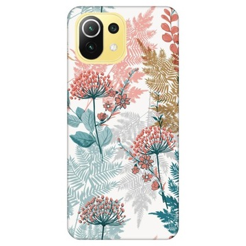 Etui do Xiaomi Mi 11 Lite 4G / 5G Kwiaty liście