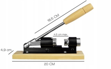 БОЛЬШОЙ Щелкунчик на деревянной подставке, ПРОЧНЫЙ, регулируемый, СТАЛЬ