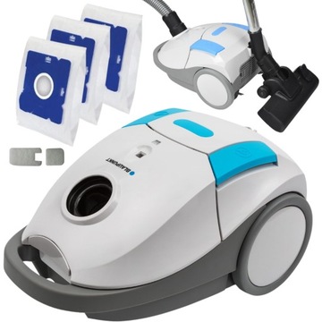 ODKURZACZ WORKOWY MAŁY BLAUPUNKT VCB201 + ZESTAW 3x WORKI 2x filtr ACC025