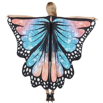 Fairy Butterflies Wing Starry Sky Print Capes Wome