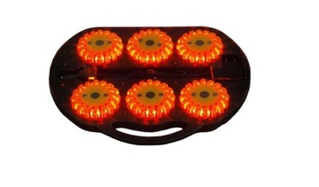 6x LAMPA OSTRZEGAWCZA LED FLARA KOGUT WALIZKA