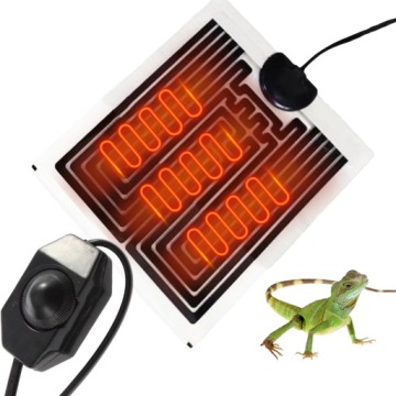 MATA GRZEWCZA Z REGULACJĄ DO TERRARIUM ROŚLIN SADZONEK grzejna 5W 14x15cm