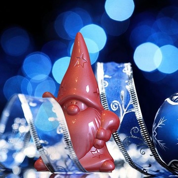 Świąteczna świeca świąteczna 3D z żywicy Świę