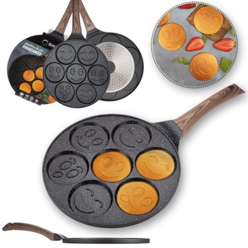 Patelnia do jajek placków naleśników pancakes racuchów buźki non-stick