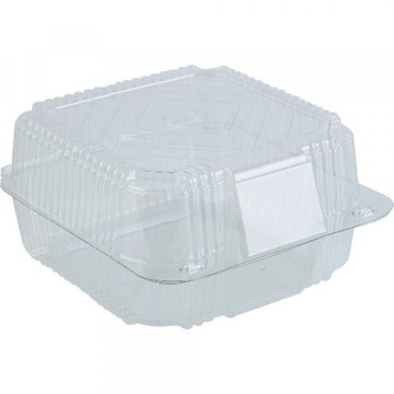 POJEMNIK ZAMYKANY TRANSPARENTNY PLASTIKOWY 10 SZT