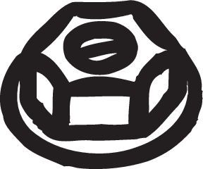 10x ГАЙКА ВЫПУСКНОГО ПАТРУБКА 258-047 BOSAL