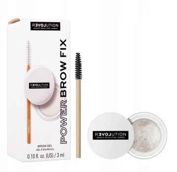 ПРОЗРАЧНЫЙ ГЕЛЬ ДЛЯ БРОВЕЙ С ЩЕТКОЙ REVOLUTION POWER BROW FIX BRUSH