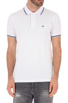 EMPORIO ARMANI markowa koszulka POLO męska WHITE M