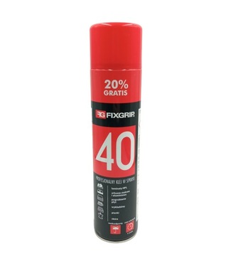 Klej w sprayu kontaktowy FIXGRIP 40 600ml