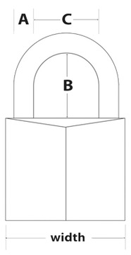 Замок Master Lock 380D 40 мм из нержавеющей стали