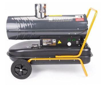 NAGRZEWNICA OLEJOWA 30 KW Z KOMINEM SPALINOWA DMUCHAWA + TERMOSTAT LCD PIEC