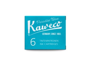 Naboje Kaweco 6 szt. PARADISE BLUE turkusowe
