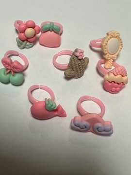 НАБОР ИЗ 9 ДЕТСКИХ КОЛЬЦ-СЕРДЦЕВ