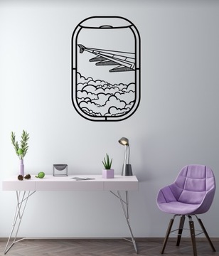 Настенное украшение 3D настенная картина A163 ОКНО САМОЛЕТА 110x72