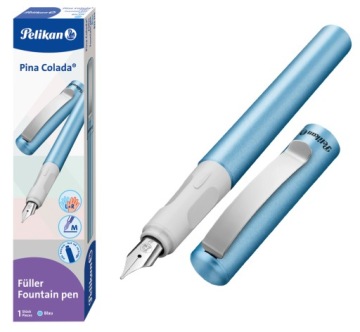 ПЕРЬЕВАЯ РУЧКА PINA COLADA BLUE PELIKAN + 10 БУТЫЛОК