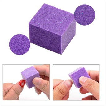 30x Mini BLOK POLERSKI do paznokci kostka Polerka