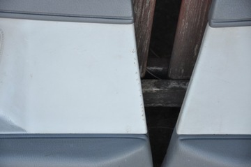 BMW E31 850 840 BOCZKI TYLNA PARA JASNO SZARE Z MIĘKKA WKŁADKĄ SKÓRZANĄ