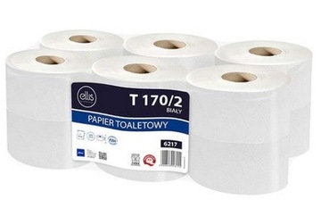 PAPIER TOALETOWY JUMBO CELULOZA 170/2 (12 ROLEK) 160 metrów na rolce