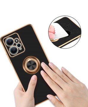Etui Lux Plating Ring do Xiaomi Redmi Note 12 4G + SZKŁO