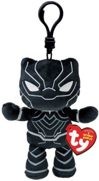 М'яка іграшка Брелок Чорна Пантера Black Panther Avengers TY - 9 см
