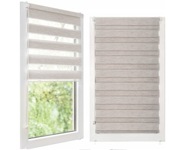 Roleta DZIEŃ-NOC z żyłką NA WYMIAR 103x150 cm Kolory rolety wewnętrzne