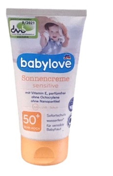 babylove sensitive krem ochronny filtr 50+