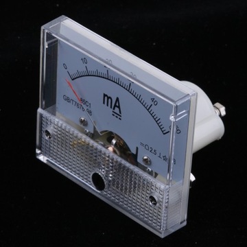 16 modeli AMP Amperomierz analogowy DC Panel klasy 2,5 0-50mA