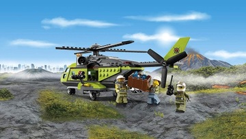 LEGO CITY 60123 Вертолет для доставки вулкана Описание