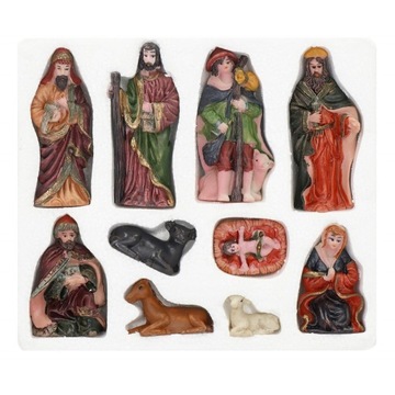 Статуэтки для вертепа, набор 10 шт., ИИСУС МАРИЯ, вертеп