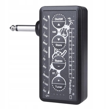 Multifunction Guitar Plug Amp Lightweight Mini
