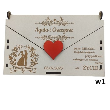 Pudełko koperta na pieniądze ślub wesele pamiątka