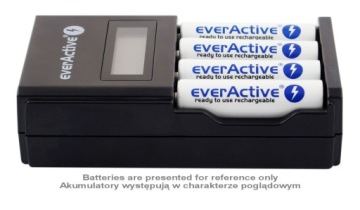 Комплект Everactive NC-450 Black Edition + 4 батарейки типа R6 AA 2000 мАч (R6)