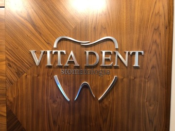 LOGO 3D litery przestrzenne z PLEXI złote lustro