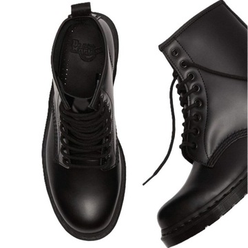 Glany damskie skórzane wysokie Dr. Martens