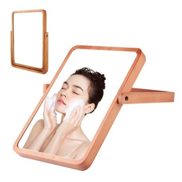 LUSTERKO KOSMETYCZNE WISZĄCE DREWNIANE DO TOALETKI