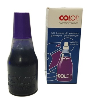 Tusz do stempli gumowych i polimerowych 25ml FIOLE
