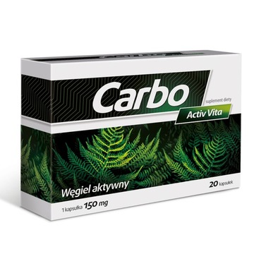 CARBO ACTIV VITA WĘGIEL AKTYWNY 20kaps BIEGUNKA