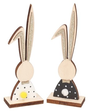 ДЕРЕВЯННАЯ ФИГУРКА ПАСХАЛЬНОГО ЗАЙЧИКА 15 СМ
