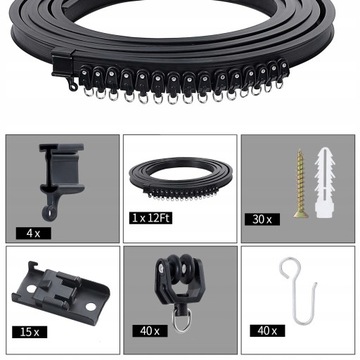 ПОТОЛОЧНЫЙ ШТОР, КРЕПЛЕНИЕ НА ПОТОЛОК, 5М