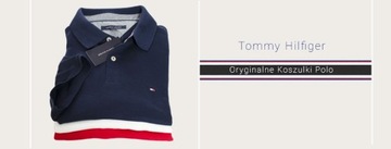 TOMMY HILFIGER CZERWONA MESKA KOSZULKA POLO L/XL