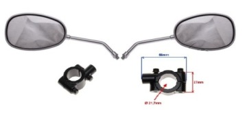 CHROMOWANE LUSTERKA MOCOWANIA QUADA Bashan 200/250