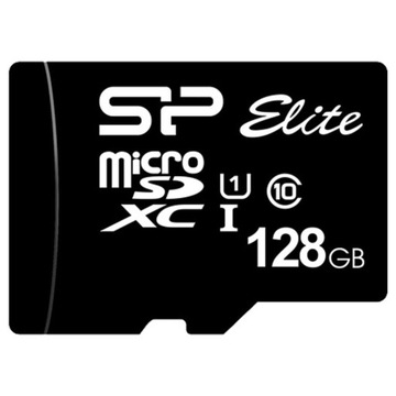 Карта памяти Silicon Power Elite 128 ГБ Class 10 UHS-I U1 microSDXC + адаптер