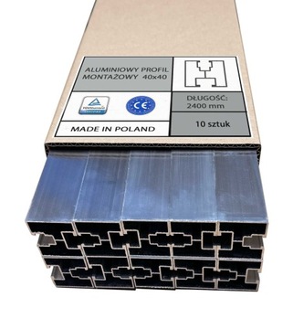 FOTOWOLTAIKA SZYNA PROFIL PV 40X40 2400mm - 10 szt