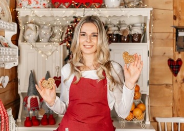 Кухонный фартук ручной работы Новогодний подарок подростку