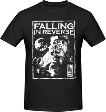 Koszulka z krótkim rękawem i okrągłym dekoltem Falling in Band Reverse, uniwersalna, w rozmiarze S