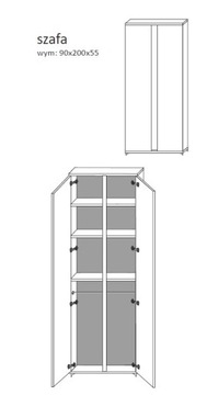 Секция для гостиной Marco 7, белый глянец, 362 см