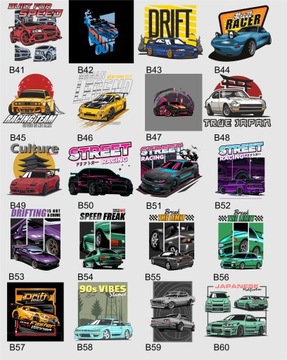 Дрифт автомобильная спортивная футболка, Выкройки для тюнинга