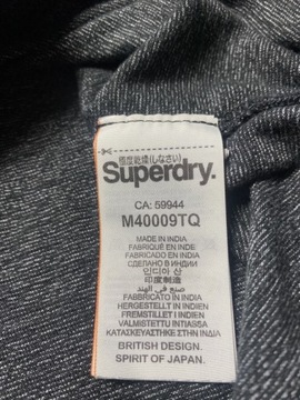 Superdry Super DRY DŁUGI szary LONG SLEEVE BLUZA L