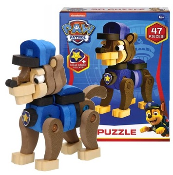 PAW PATROL 3D ПАЗЛ ПРОСТРАНСТВЕННАЯ ПОГОНЯ 47 шт ПЕНА ДЕТСКИЙ ДЕНЬ 4+