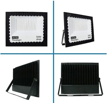 ГАЛОГЕННЫЙ СВЕТОДИОДНЫЙ ПРОЖЕКТОР 50ВТ ТОНКИЙ НАРУЖНЫЙ РАБОЧИЙ, ЭКОНОМИЧНЫЙ ДЛЯ СКЛАДОВ